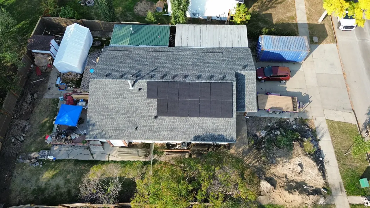 Solar installation in Spruce Grove