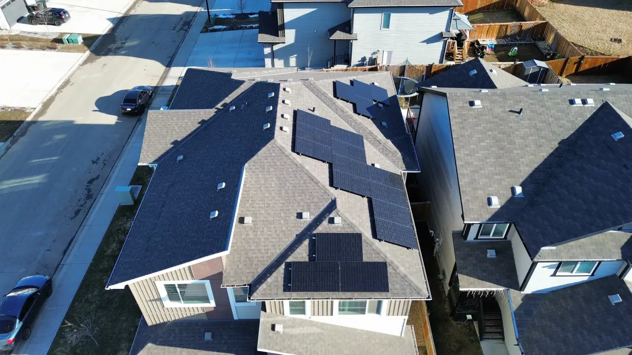 Solar installation in St. Albert