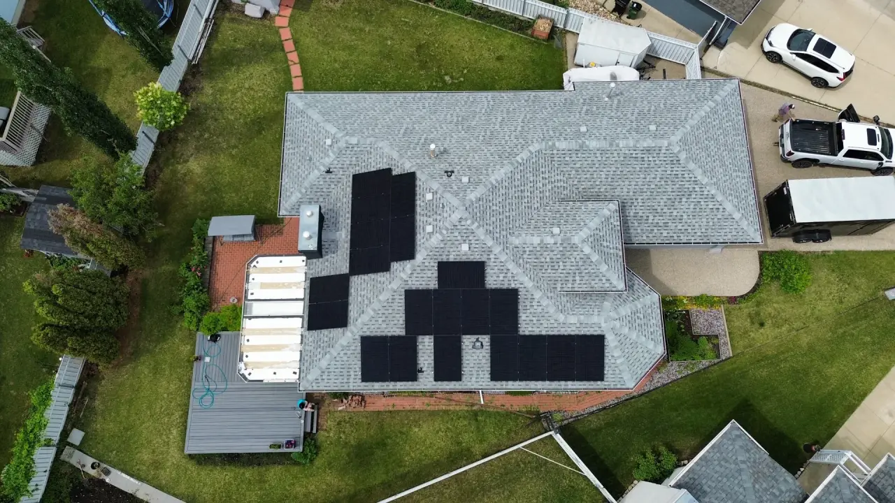Solar installation in Stony Plain