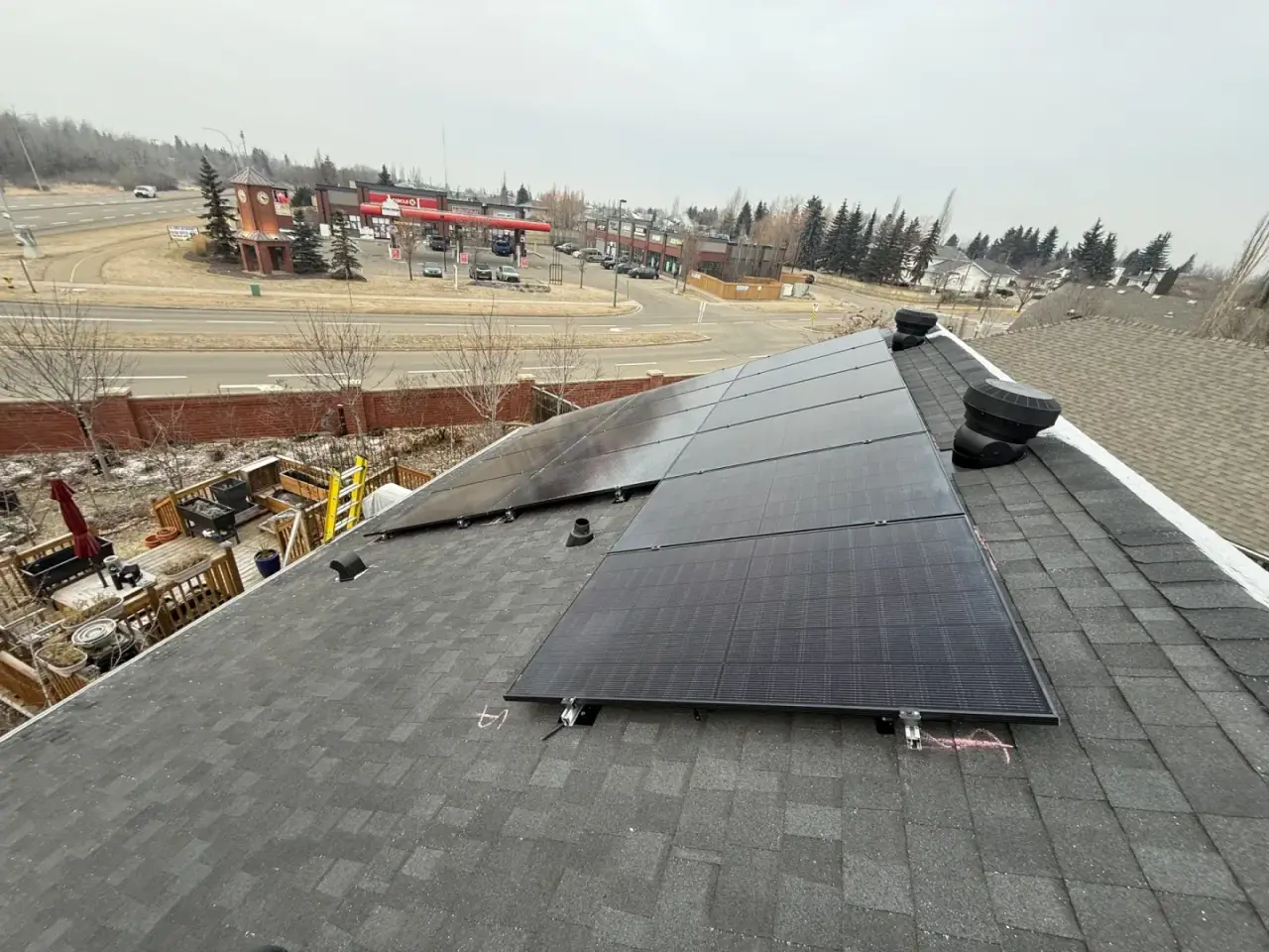 Large-scale commercial solar installation